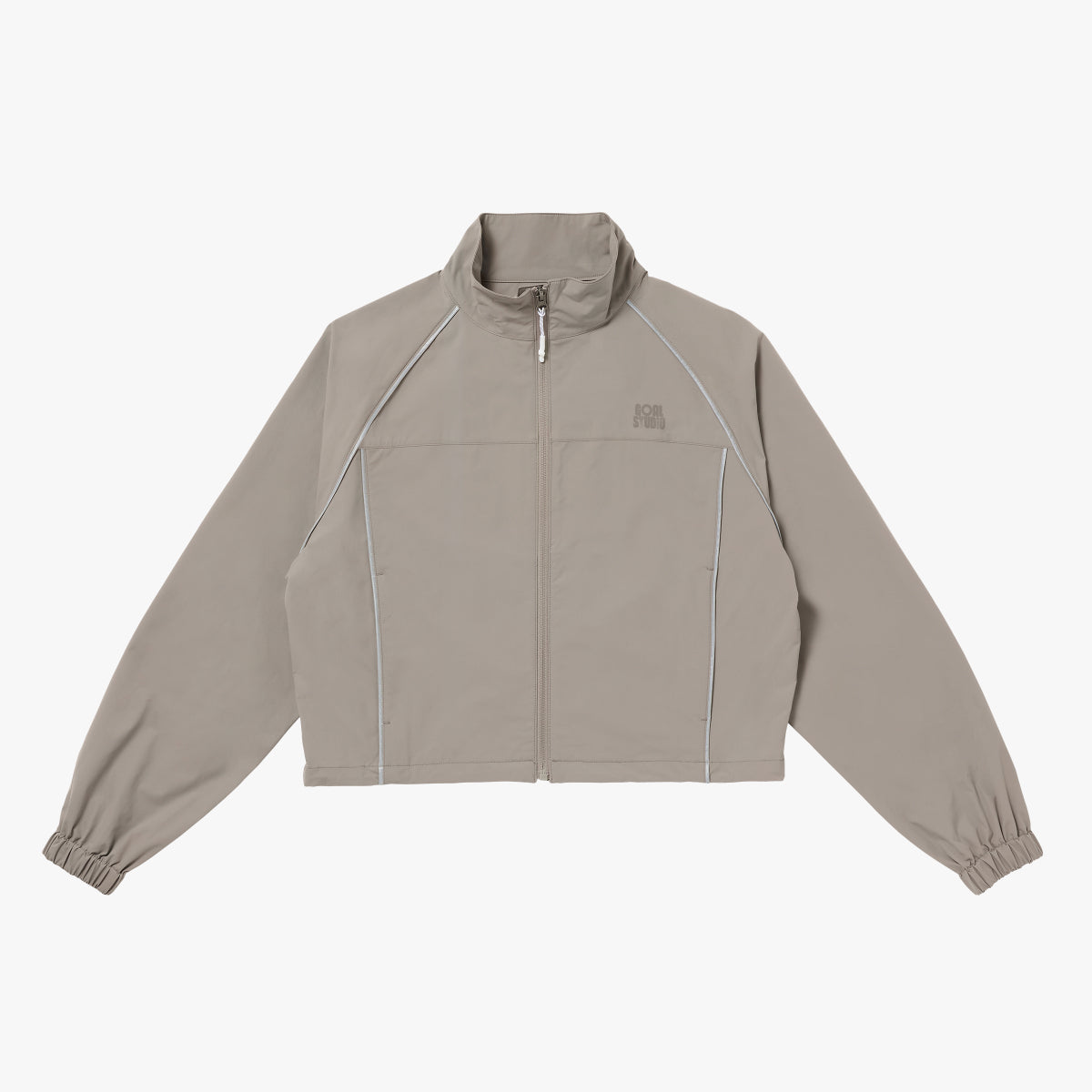 W'S STRETCH TRACK JACKET - DARK BEIGE