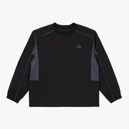 ESSENTIAL STRETCH WIND PULLOVER - BLACK