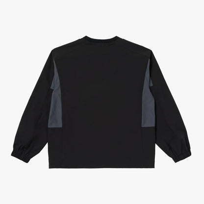 ESSENTIAL STRETCH WIND PULLOVER - BLACK