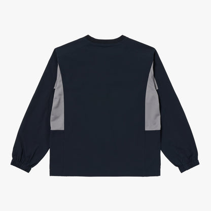 ESSENTIAL STRETCH WIND PULLOVER - NAVY
