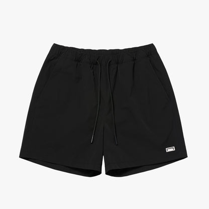 ゴールスタジオ エッセンシャル ボックス ロゴ メッシュ ライン ショーツ ブラック