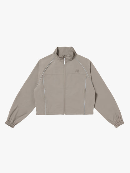 W'S STRETCH TRACK JACKET - DARK BEIGE