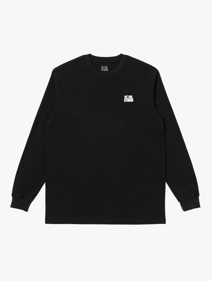 ESSENTIAL LAYERED LONGSLEEVE TEE - BLACK