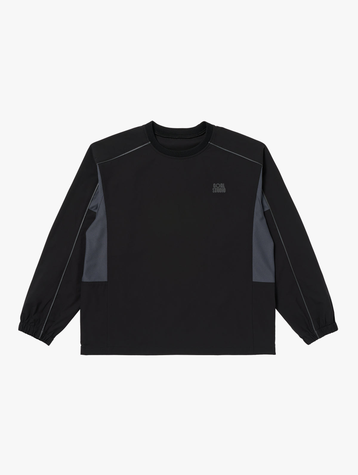 ESSENTIAL STRETCH WIND PULLOVER - BLACK
