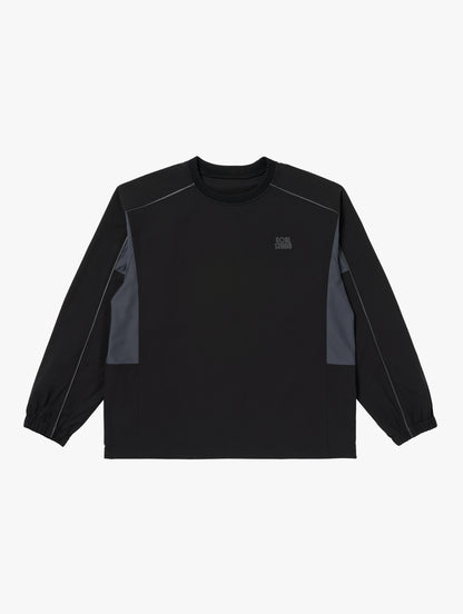 ESSENTIAL STRETCH WIND PULLOVER - BLACK