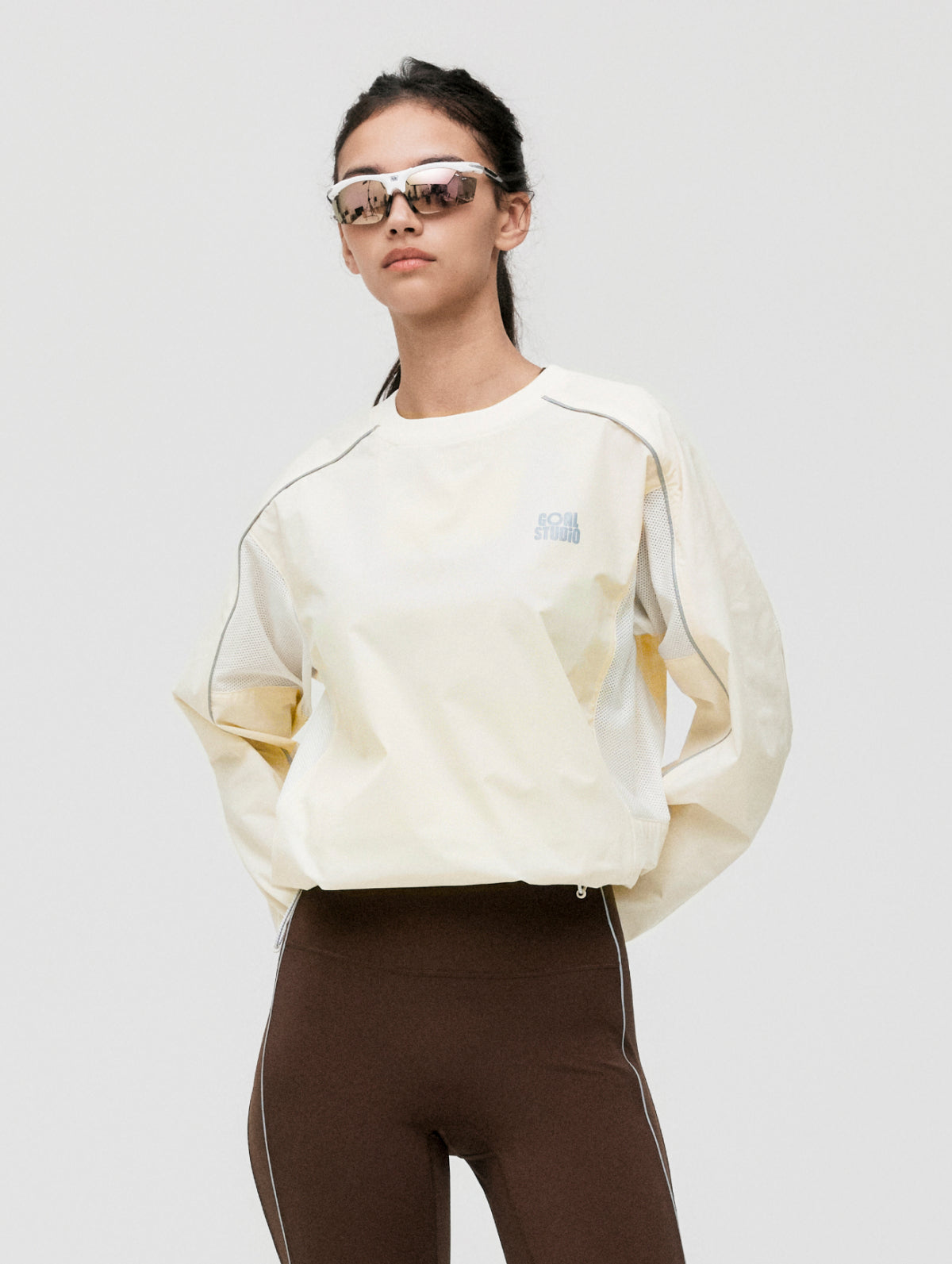 ESSENTIAL STRETCH WIND PULLOVER - CREAM