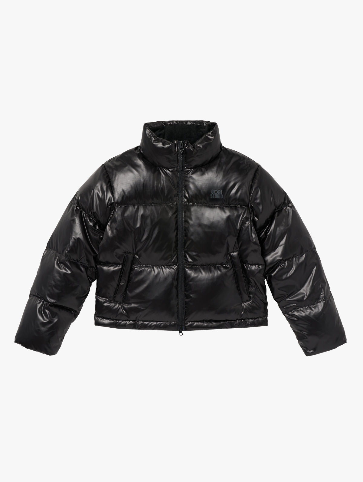 W'S CROPPED PUFFER DOWN JACKET - BLACK