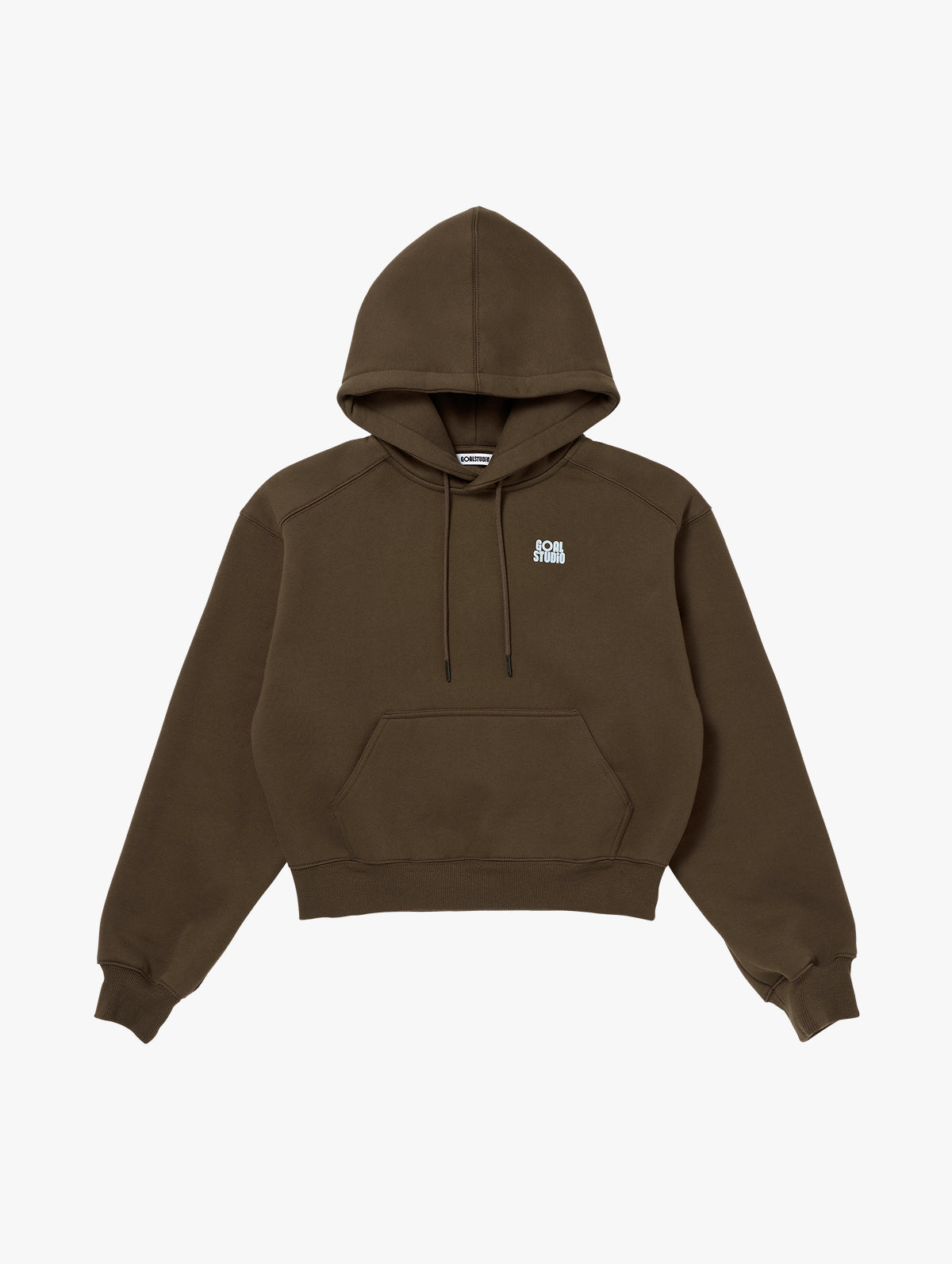 W'S ESSENTIAL BRUSHED HOODIE - DARK BROWN