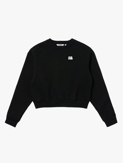 W'S ESSENTIAL BRUSHED SWEAT - BLACK