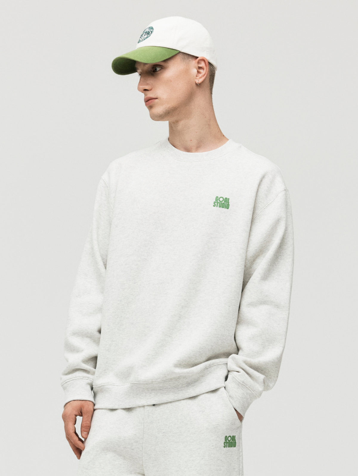 ESSENTIAL BRUSHED SWEAT - OATMEAL