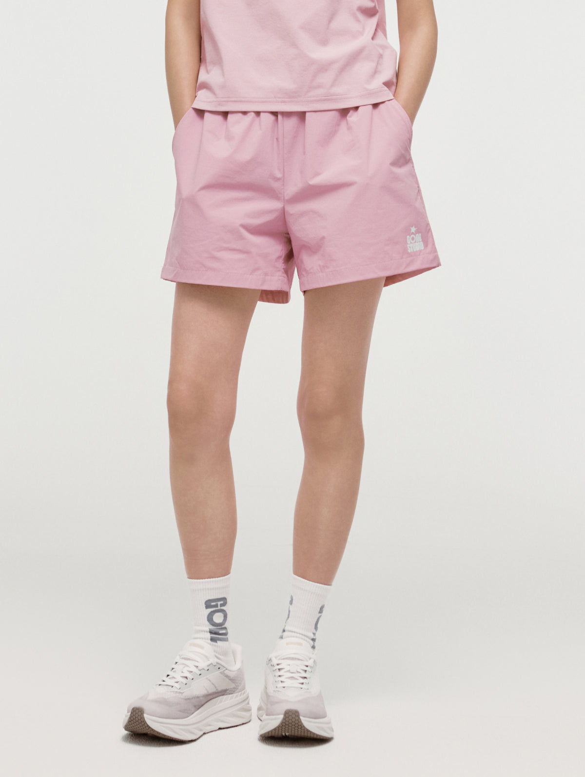 W'S ESSENTIAL STRETCH SHORTS - LIGHT PINK