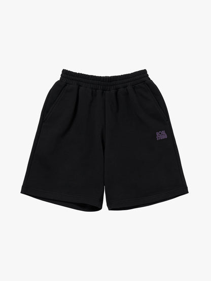 SWEAT JERSEY SHORTS - BLACK