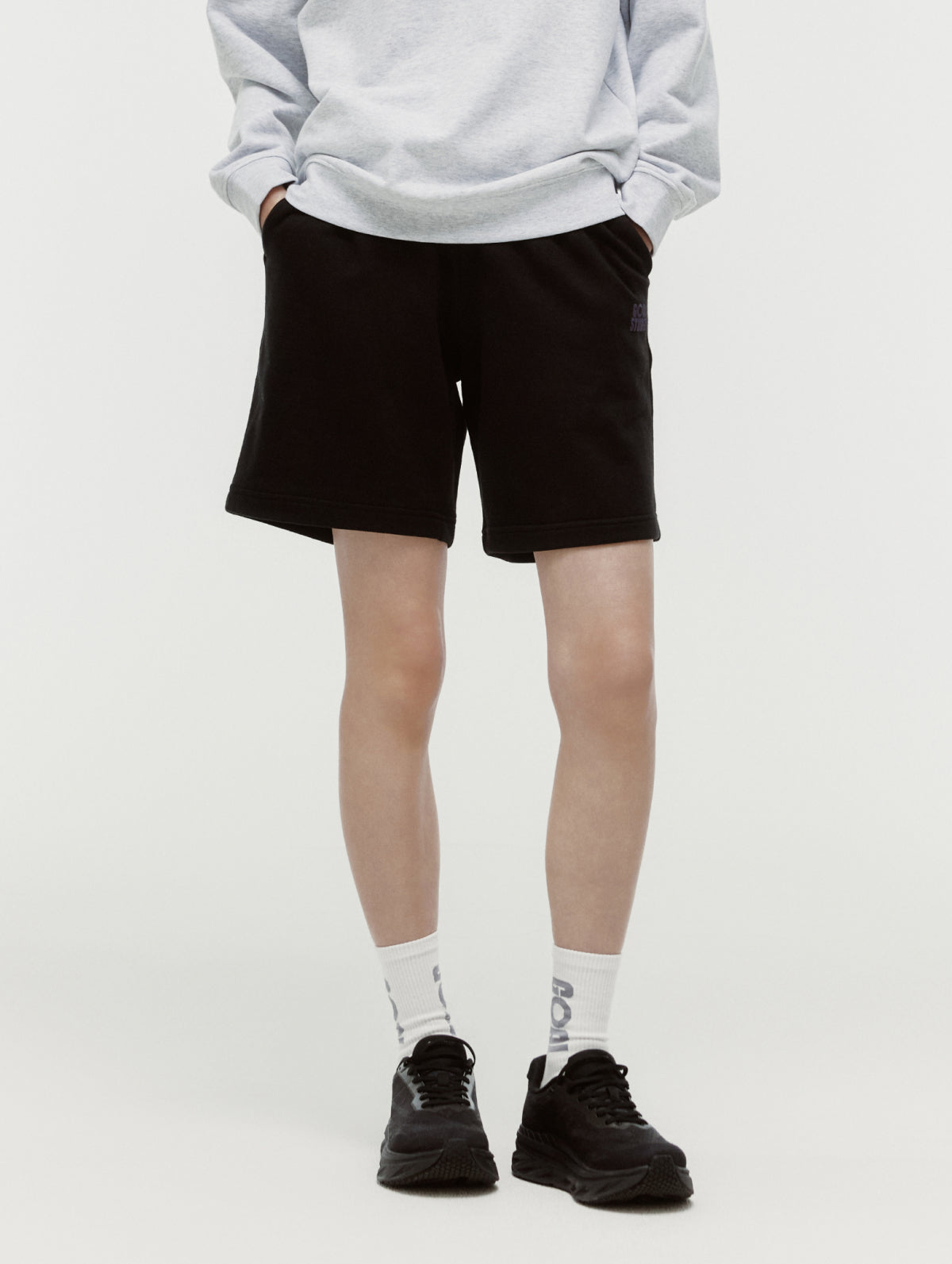 SWEAT JERSEY SHORTS - BLACK