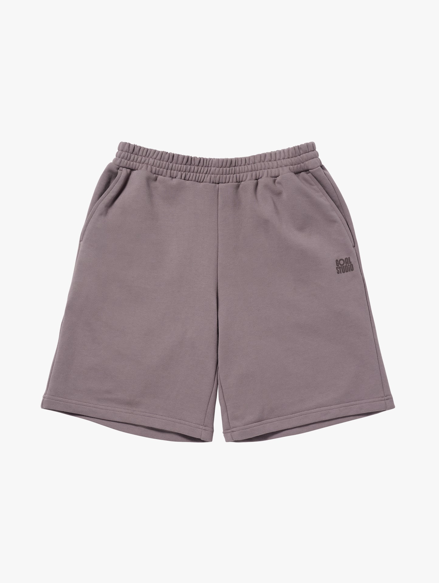 SWEAT JERSEY SHORTS - BROWN