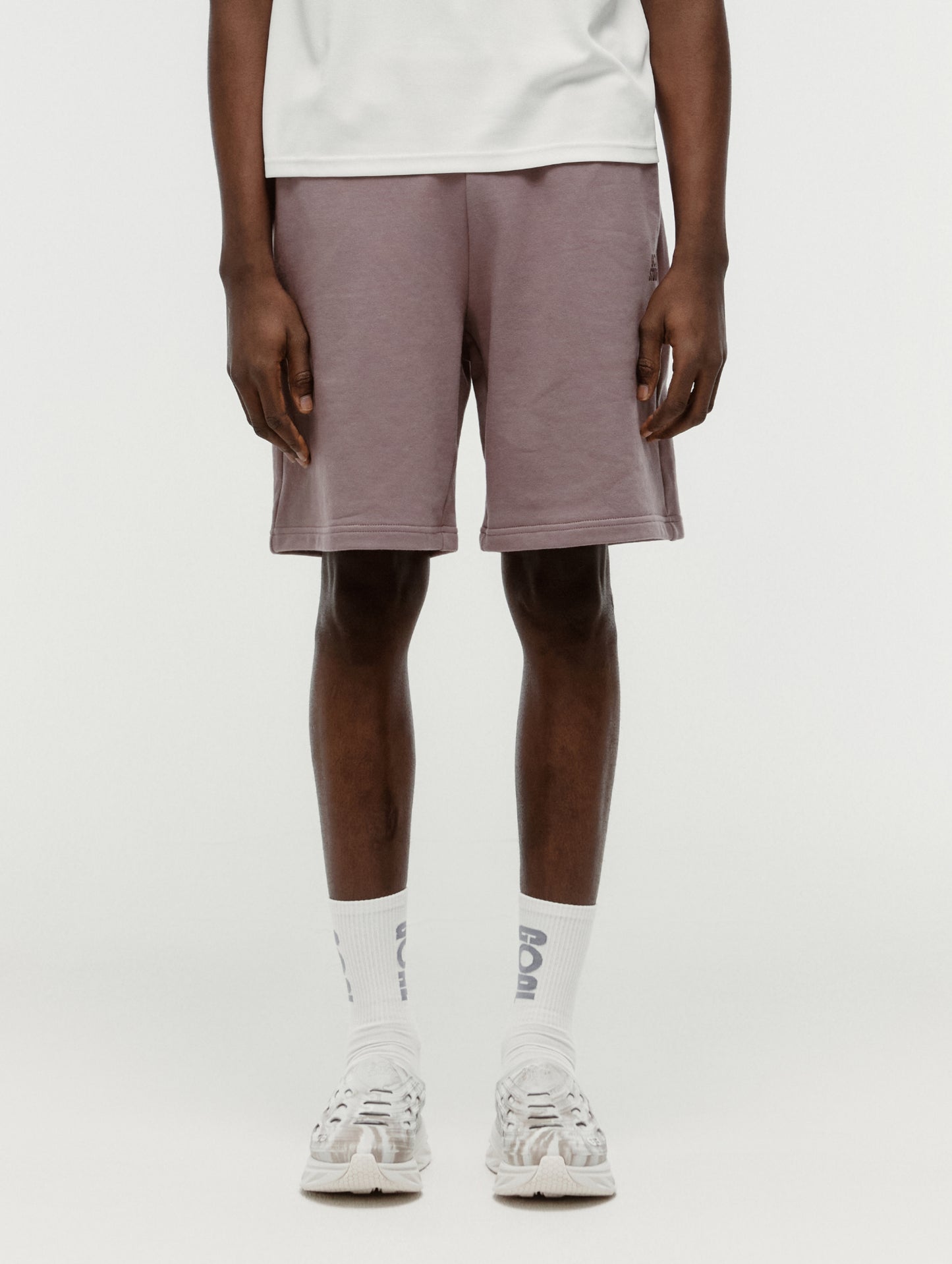 SWEAT JERSEY SHORTS - BROWN