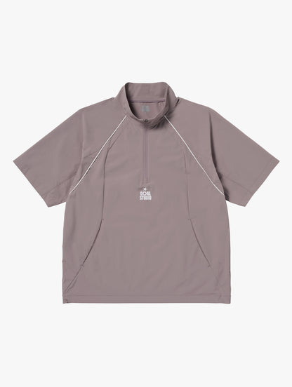 COLOR-BLOCK S/S ANORAK - BROWN