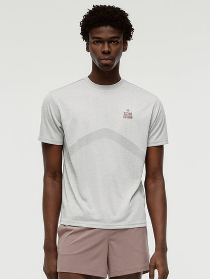 M'S JACQUARD TEE - BEIGE