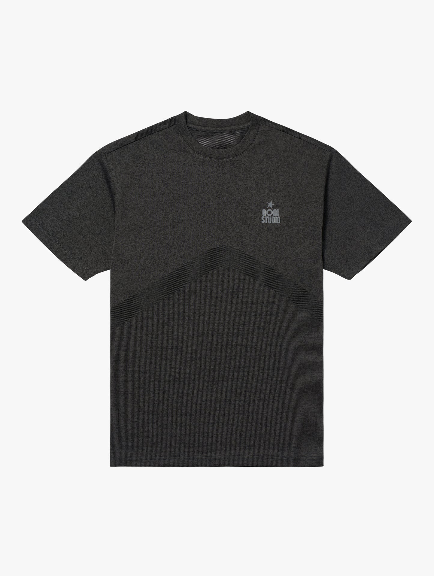 M'S JACQUARD TEE - CHARCOAL