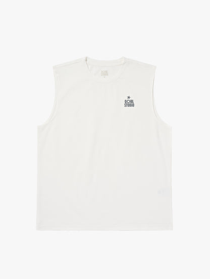 M'S ESSENTIAL AIRDRY SLEEVELESS - OFF WHITE