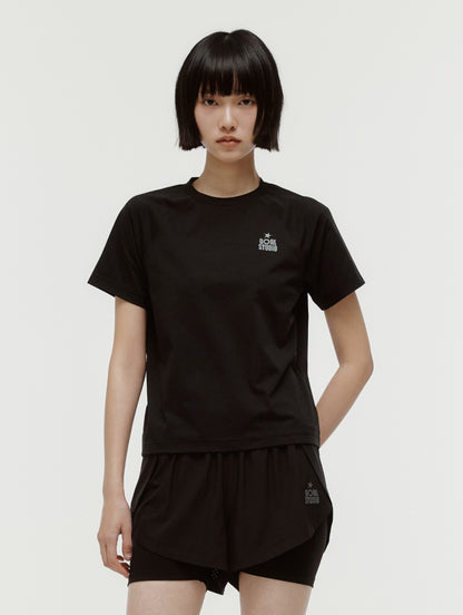 W'S ESSENTIAL AIRDRY TEE - BLACK