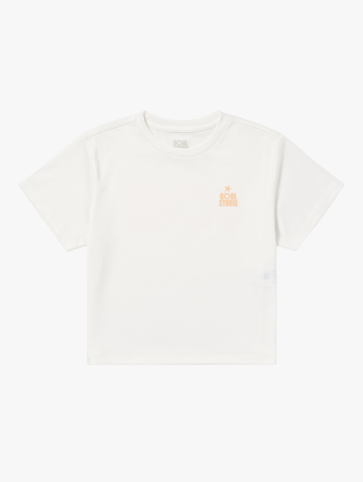 W'S TRACK GOAL LOGO CROP TEE - OFF WHITE