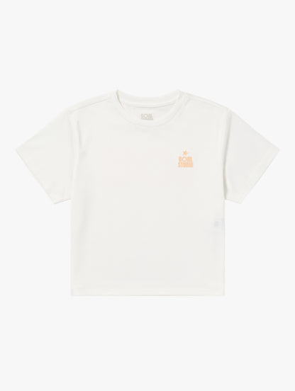 W'S TRACK GOAL LOGO CROP TEE - OFF WHITE