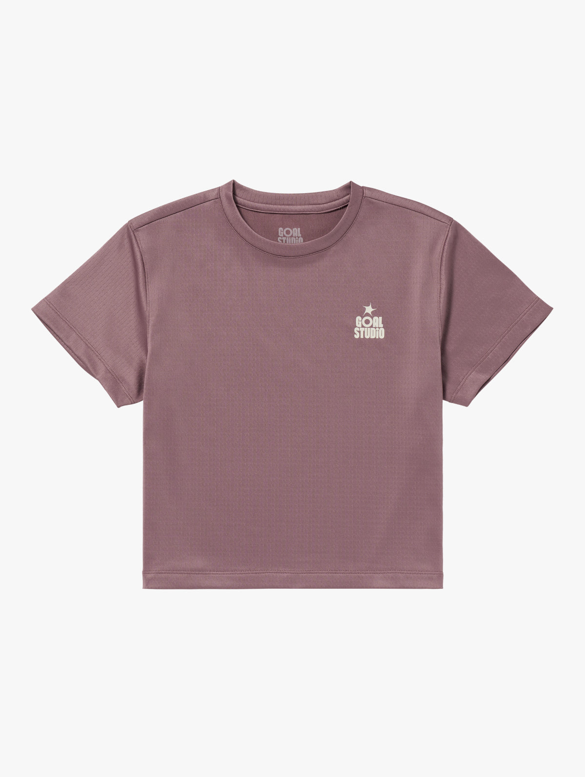 W'S TRACK GOAL LOGO CROP TEE - BRICK
