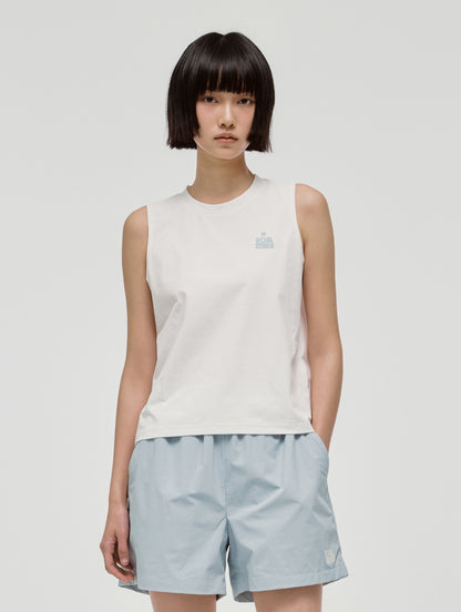 W'S ESSENTIAL AIRDRY SLEEVELESS - OFF WHITE