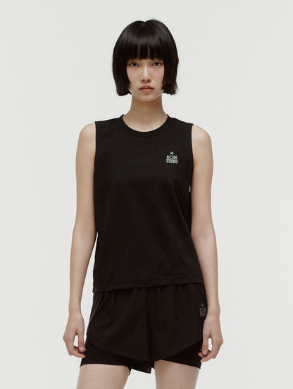 W'S ESSENTIAL AIRDRY SLEEVELESS - BLACK