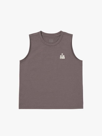 W'S ESSENTIAL AIRDRY SLEEVELESS - BROWN