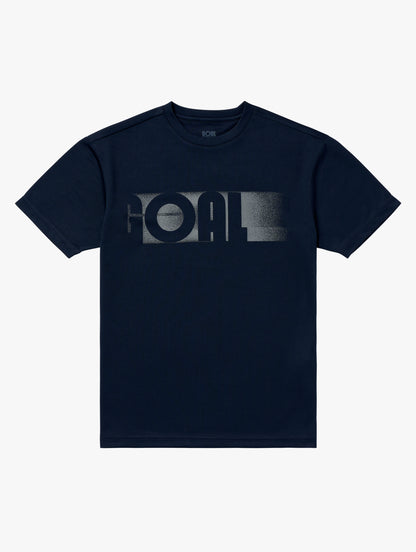 ACTIVE FRONT GOAL LOGO TEE - NAVY
