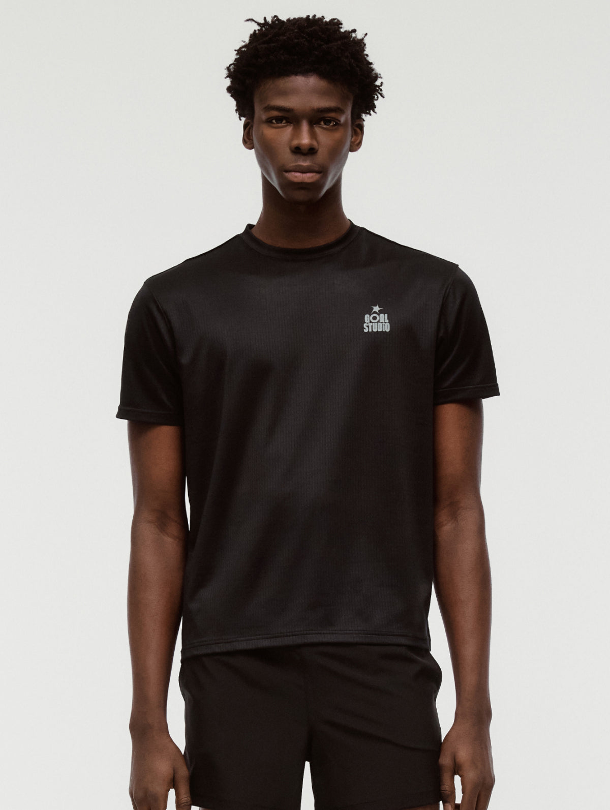 ACTIVE TRACK GOAL LOGO TEE - BLACK