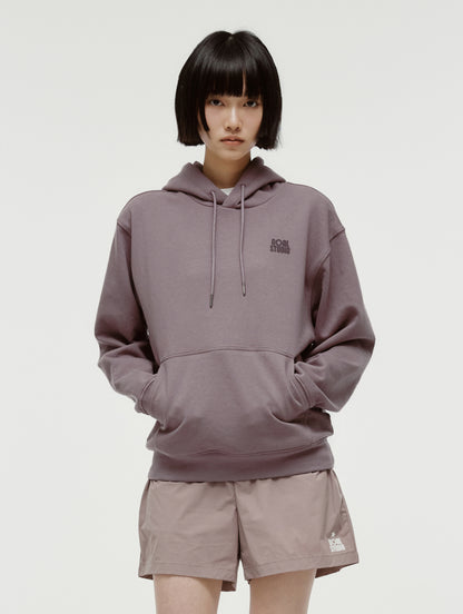 PAINT LOGO HOODIE - BROWN