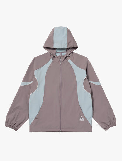 M'S COLOR-BLOCK JACKET - BROWN