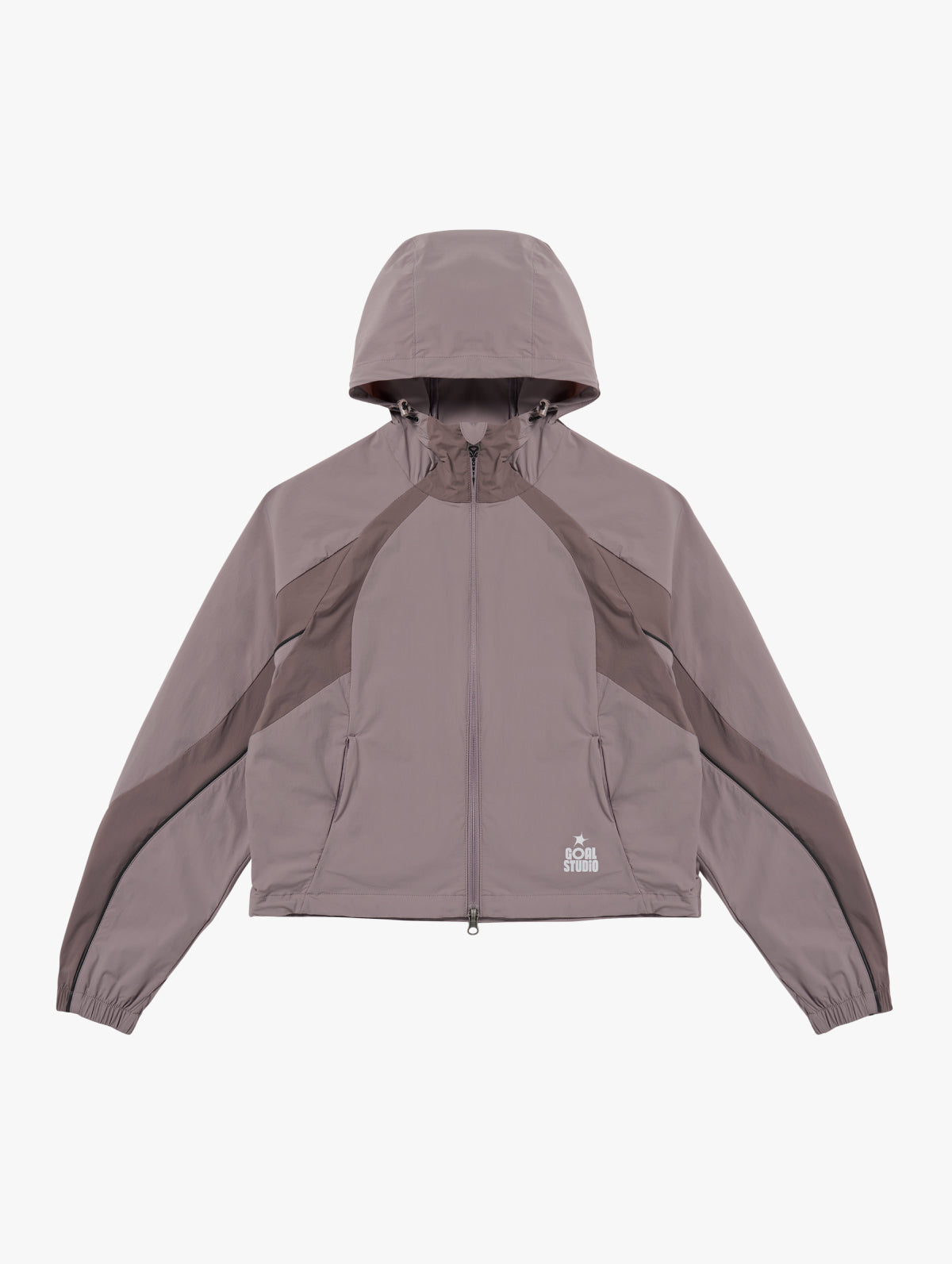 W'S COLOR-BLOCK JACKET - BROWN