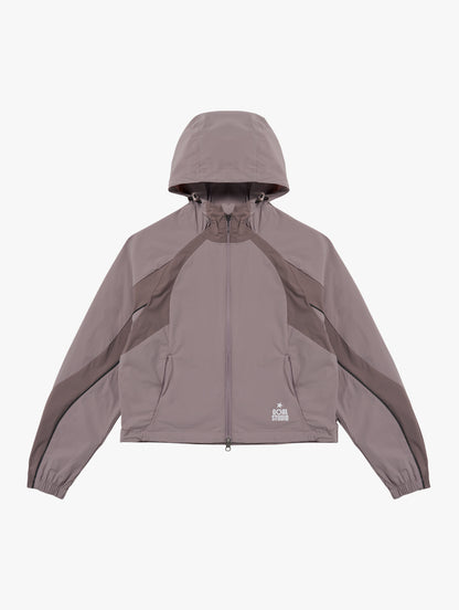 W'S COLOR-BLOCK JACKET - BROWN
