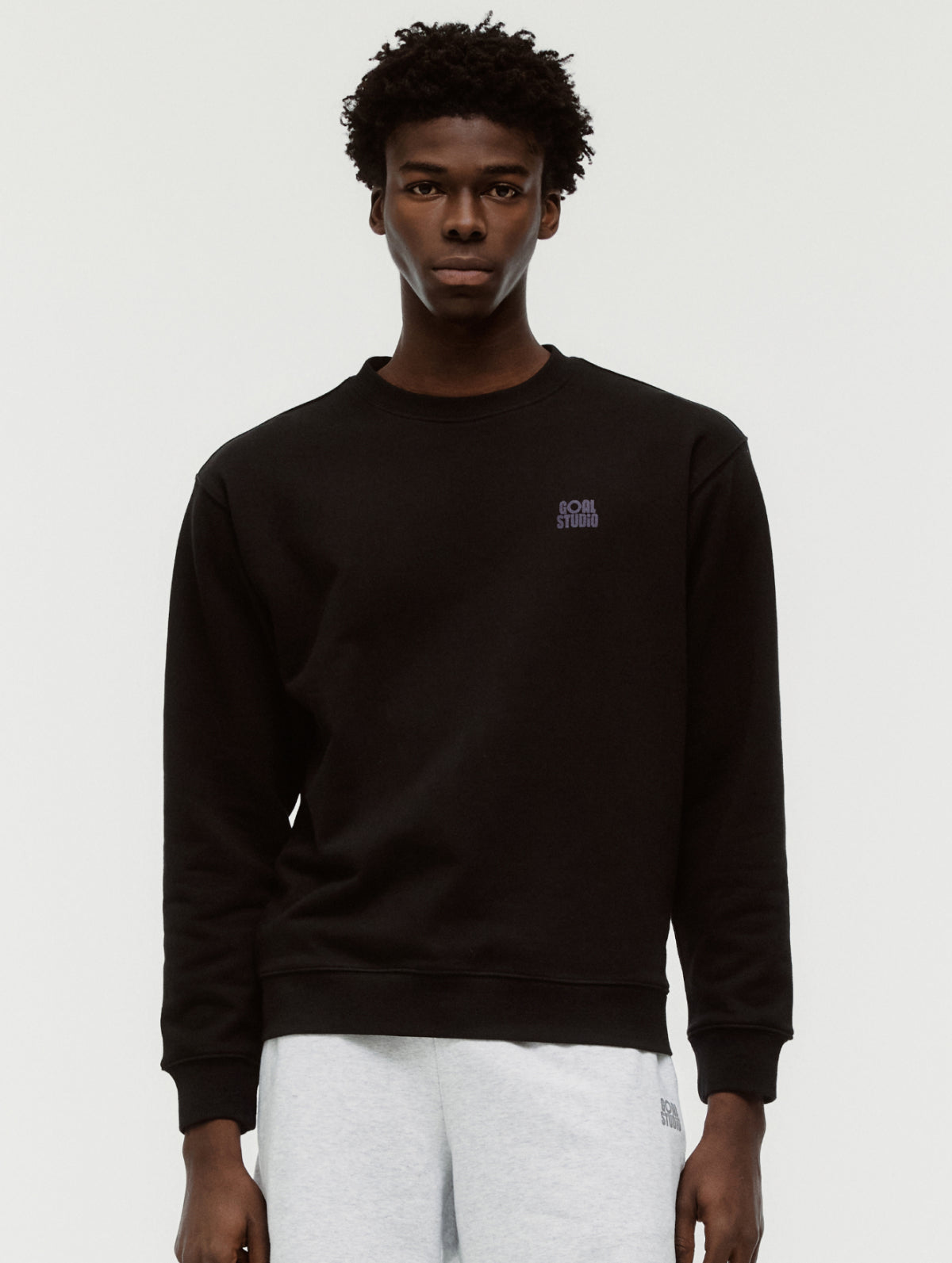 MAP LOGO CREWNECK - BLACK