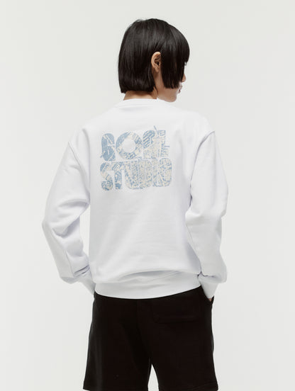 MAP LOGO CREWNECK - OFF WHITE