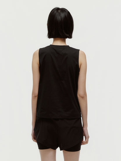 W'S ESSENTIAL AIRDRY SLEEVELESS - BLACK
