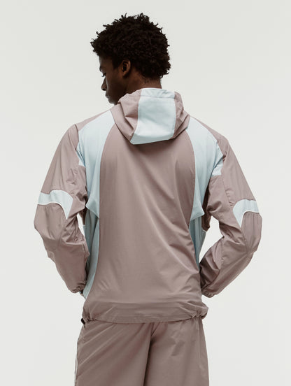 M'S COLOR-BLOCK JACKET - BROWN