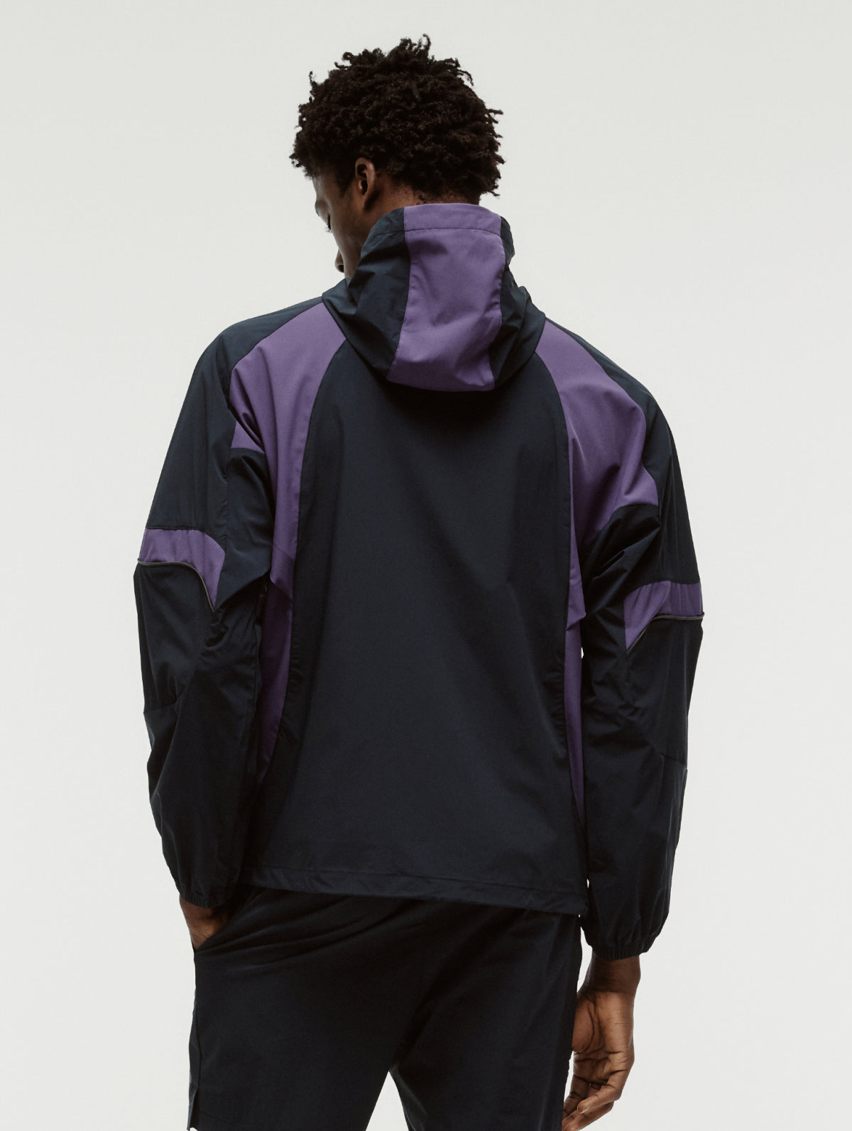 M'S COLOR-BLOCK JACKET - NAVY