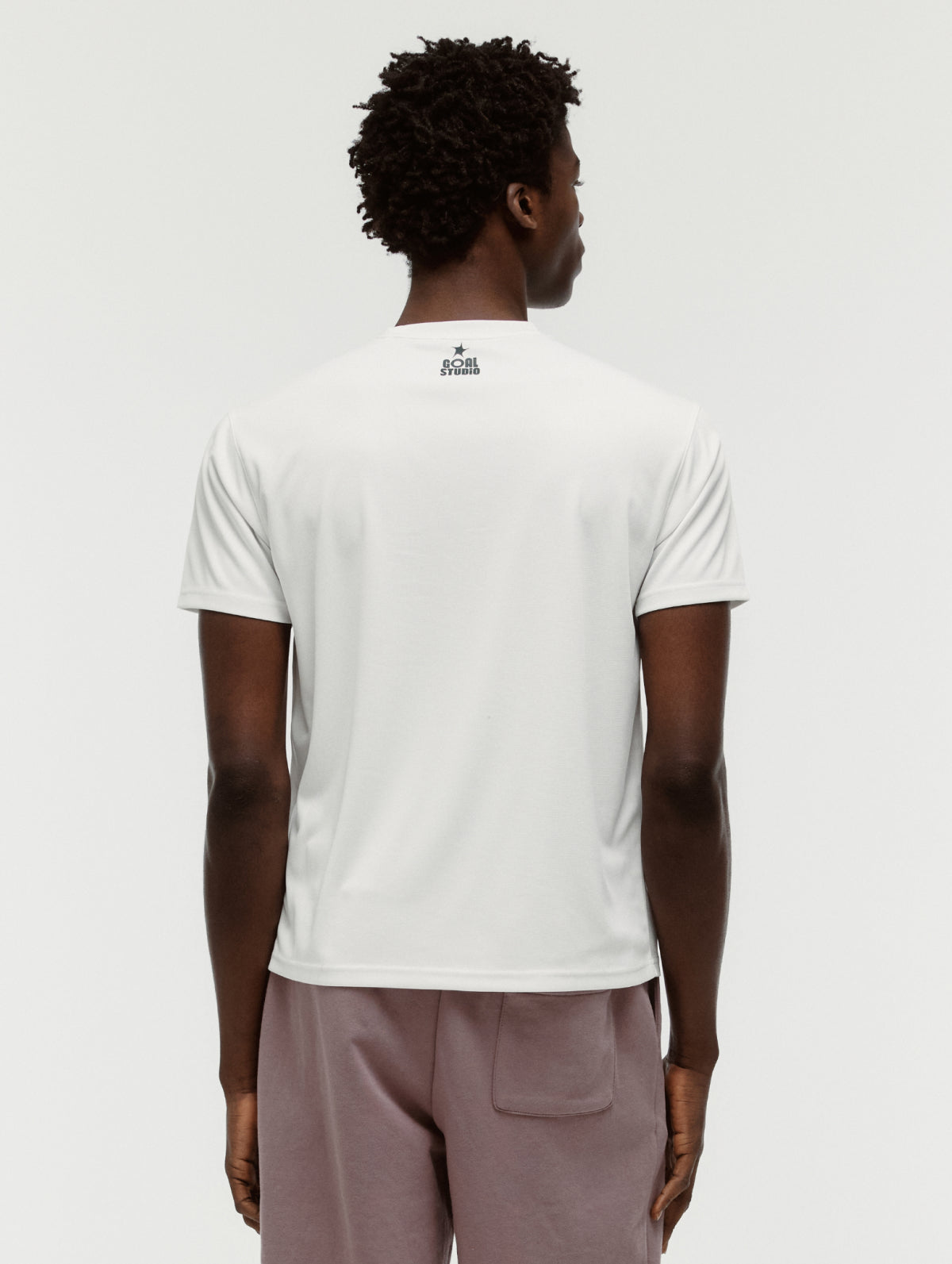 ACTIVE FRONT GOAL LOGO TEE - OFF WHITE