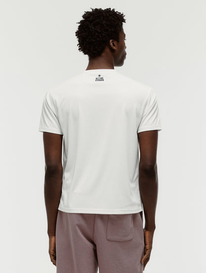 ACTIVE FRONT GOAL LOGO TEE - OFF WHITE