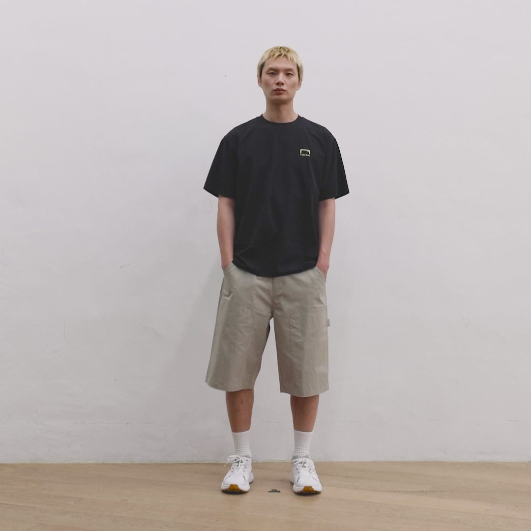 ☆送料無料☆GOAL STUDIO AIR MESH GRAFFITI LOGO POCKET TEE☆ 수중전 SALE 20%] AIR MESH GRAFFITI LOGO POCKET TEE-BLACK