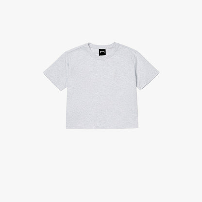 ゴールスタジオ シグネイチャー ウィメンズ クロップド Tシャツ メランジ グレー