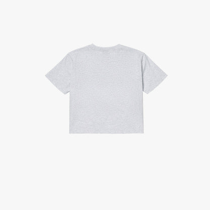 ゴールスタジオ シグネイチャー ウィメンズ クロップド Tシャツ メランジ グレー