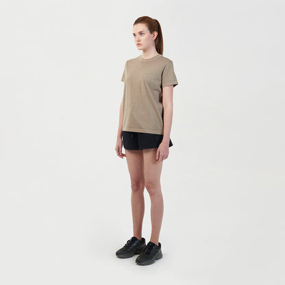 ゴールスタジオ シグネイチャー ウィメンズ ピグメント ダイ Tシャツ ベージュ