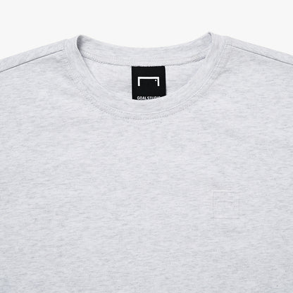 ゴールスタジオ シグネイチャー ウィメンズ クロップド Tシャツ メランジ グレー