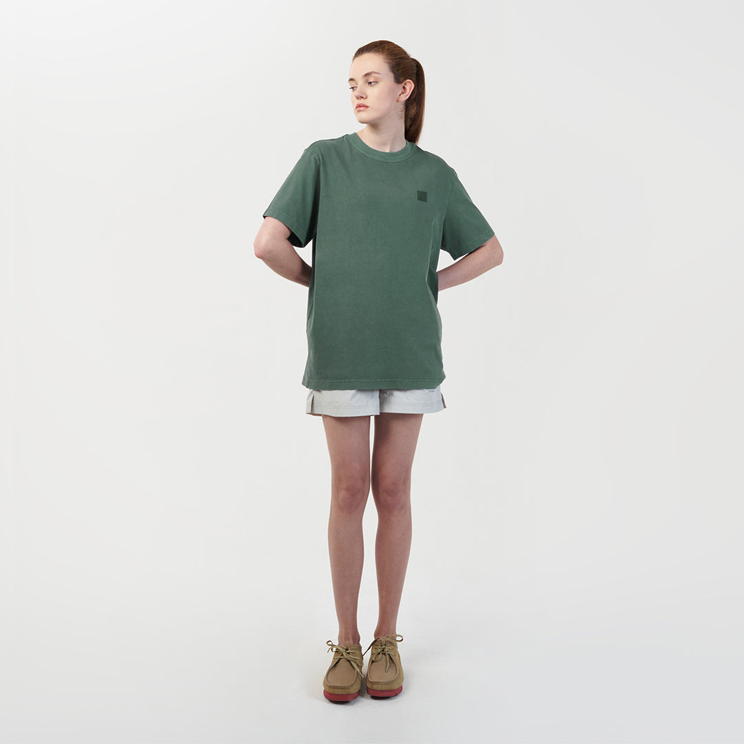 ゴールスタジオ シグネイチャー ピグメント Tシャツ グリーン