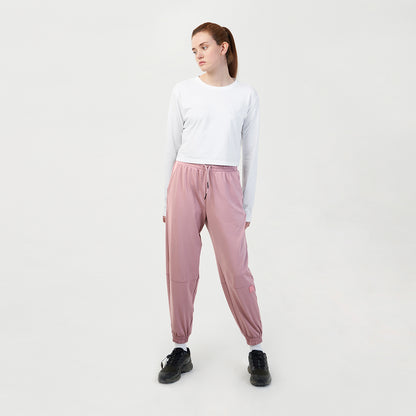 ゴールスタジオ シグネイチャー ウィメンズ クロップド ロングスリーブ Tシャツ ホワイト